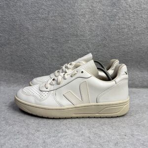 Veja Shoes Womens Size 8 White Campo Leather Low Top Comfort Casual‎ Sneakers